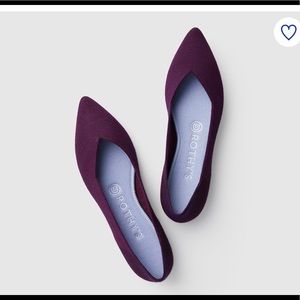 Rothy’s Merino Point in aubergine sz 7 BNIB